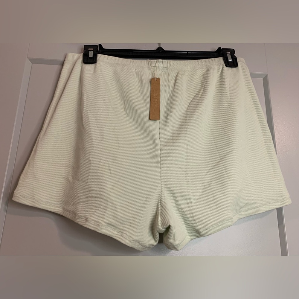 NWT Skims Cotton Rib Loose Shorts in Spearmint/Mint Green Size XL - Picture 5 of 14